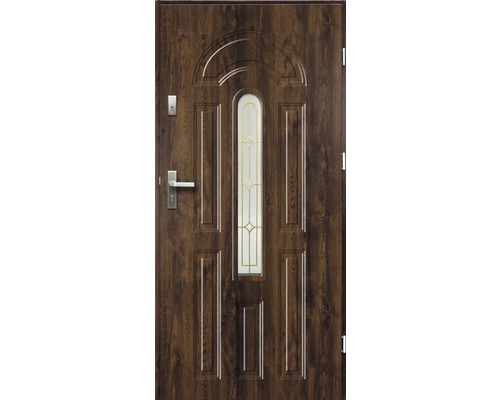 Vchodové dvere Wenus oceľové 80 Ľ orech