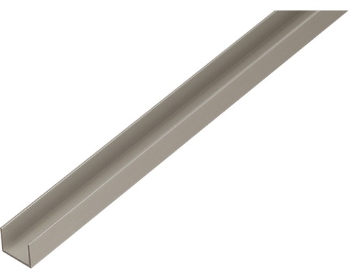 U profil hliník strieborný eloxovaný 22x15x1,5 mm, 1 m