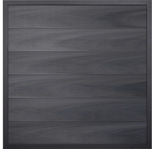 Štvorcový prvok na ochranu súkromia s rámom a horizontálnymi lamelami