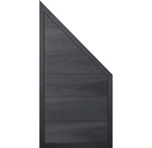 Trojuholníkový plotový diel z dreva s rámom