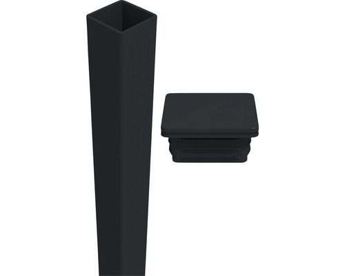 Štvorcová rúrka a koncovka z plastu