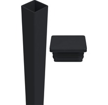 Štvorcová rúrka a koncovka z plastu