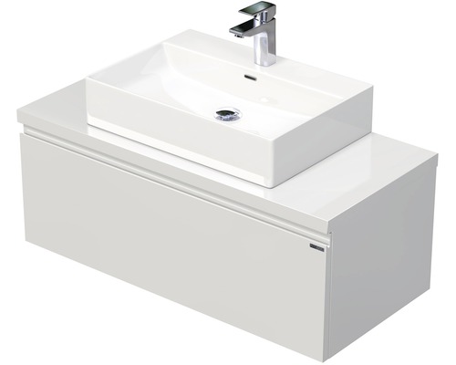 Kúpeľňová skrinka s umývadlom Intedoor LETTY 100 cm LE DESK 100 1Z Umývadlo s umývadlovou skrinkou a batériou