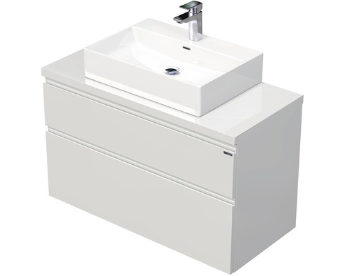 Kúpeľňová skrinka s umývadlom Intedoor LETTY 100 cm LE DESK 100 2Z