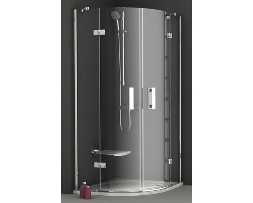 Sprchový kút RAVAK Smartline SMSKK 4-90 chróm+transparent dvojkrídlové dvere 3S277A00Y1-0