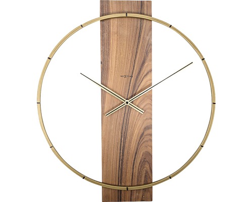 Nástenné hodiny NeXtime Carl drevo 58,5 x 50,5 cm