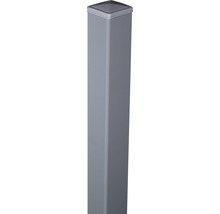 Štvorcový kovový stĺpik so štvorcovým krytom