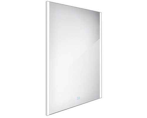 LED zrkadlo do kúpeľne Nimco 60x80 cm s dotykovým senzorom ZP 11002V Štvorcové zrkadlo s LED osvetlením