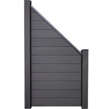 Plastový plot s rovnou hornou hranou do záhrady