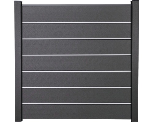 Plotový diel s vodorovnými lamelami pre vonkajšie použitie