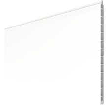 Biele plastové panely s perodrážkou