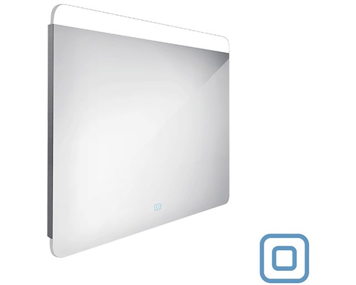 Obdĺžnikové kúpeľňové zrkadlo s osvetlením