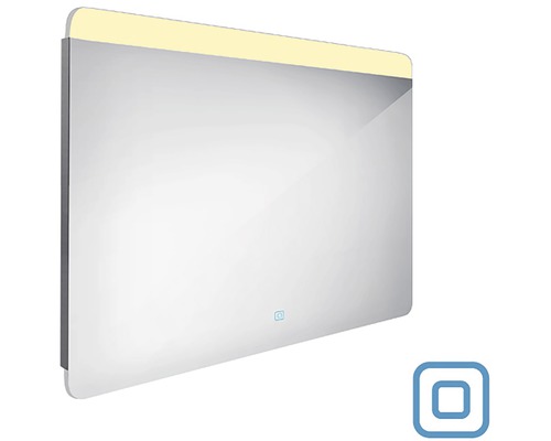 Obdĺžnikové zrkadlo s integrovaným osvetlením