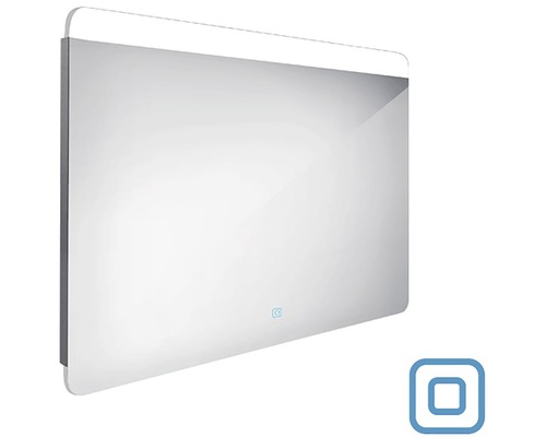 Obdĺžnikové kúpeľňové zrkadlo s integrovaným osvetlením