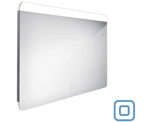 Obdĺžnikové zrkadlo s osvetlením do kúpeľne
