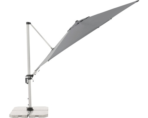 Výkyvný slnečník s betónovým podstavcom