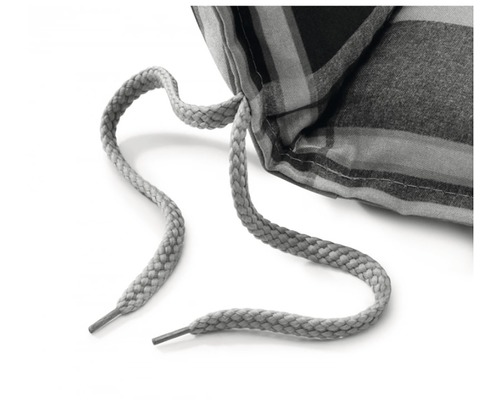 Vankúš so sťahovacou šnúrkou a kockovaným vzorom