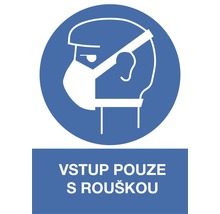 Vstup len s rúškom, A5, fólia