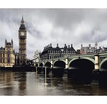 Pohľad na Big Ben a Westminsterský most v Londýne