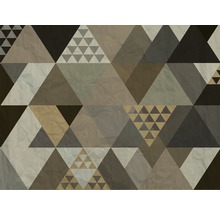 Geometrický trojuholníkový vzor pre dekoráciu stien