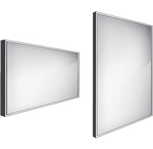 LED zrkadlo do kúpeľne Nimco 120x70 cm čierne ZPC 13006-90
