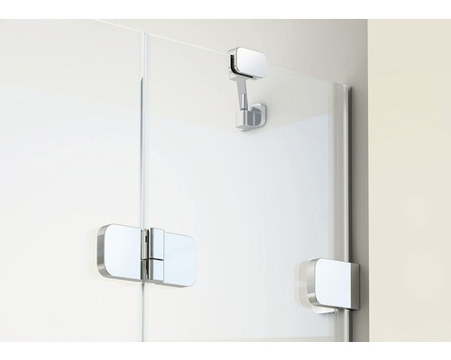 Sprchovací kút s kovaním pre sklenené sprchy