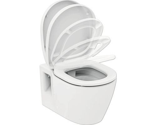 Závesné WC s otvoreným záchodovým sedadlom