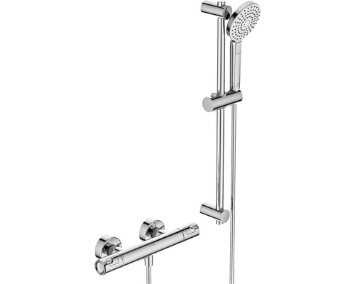 Sprchový systém Ideal Standard CeraTherm T50 vr. termostatickej batérie 600 mm Sprchová armatúra s ručnou sprchou a sprchovou tyčou