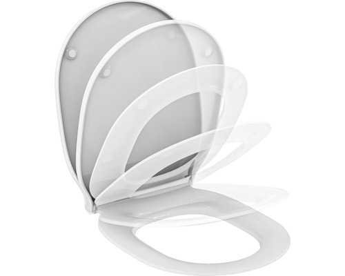 WC doska Ideal Standard Connect Air biela softclose / s pomalým zatváraním E036801 Plastové záchodové sedadlo s automatickým sklápaním