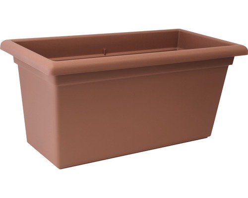 Plastový balkónový box Magnus XXL 78,5 x 38 x 37 cm terakota Obdĺžnikový kvetináč z plastu