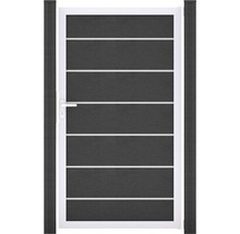 Záhradná bránka so stĺpikmi a vodorovnými výplňami