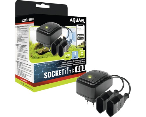 Aquael Socket Link Duo s obalom, diaľkovo ovládaný akvarijný ovládač