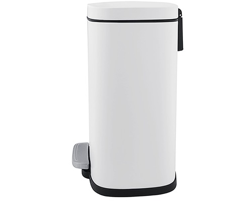 Biely pedálový kôš do interiéru