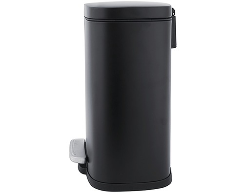 Čierny kovový pedálový kôš