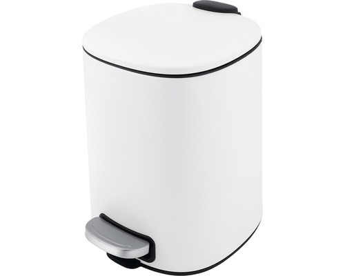 Biely pedálový kôš