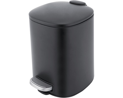 Čierny nášľapný odpadkový kôš do interiéru