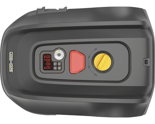 Detail ovládacieho panela robotickej kosačky LandXcape