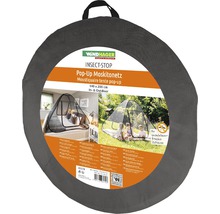 Sieť proti hmyzu Windhager Insect Stop Pop-Up, 140 x 200 centimetrov, pre vnútorné aj vonkajšie použitie, v sivom obale