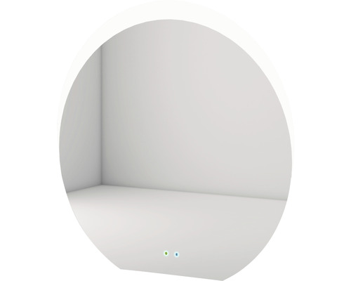 Okrúhla zrkadlová skrinka s vnútorným priestorom