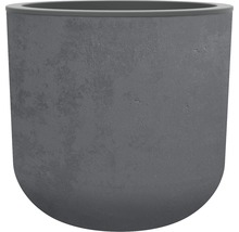 Sivý plastový kvetináč