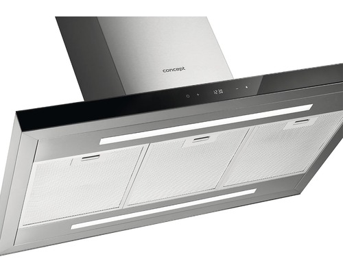 Nerezový digestor s ovládacím panelom a filtrami