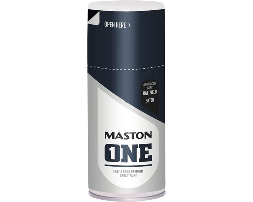 Lak v spreji Maston ONE Satin RAL7016 antracitový 150 ml Sprej Maston One antracitovo sivá RAL 7016