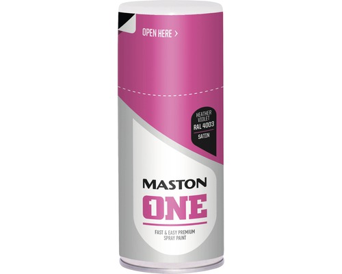 Lak v spreji Maston ONE Satin RAL4003 erica fialový 150 ml Maston One sprejová farba vresová fialová RAL 4003