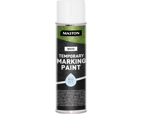 Kriedová farba Maston Temporary Marking Sprej biely 500 ml Maston biela dočasná značkovacia farba v spreji