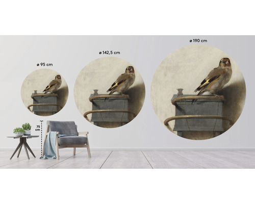 Samolepka na stenu s motívom vtáka v rôznych veľkostiach na dizajn stien