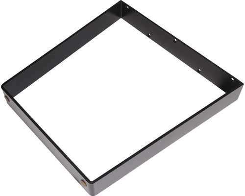 Podnož stola V‑Form čierna 710 × 700 × 100 mm Kovový stolový rám štvorcového tvaru s montážnymi otvormi