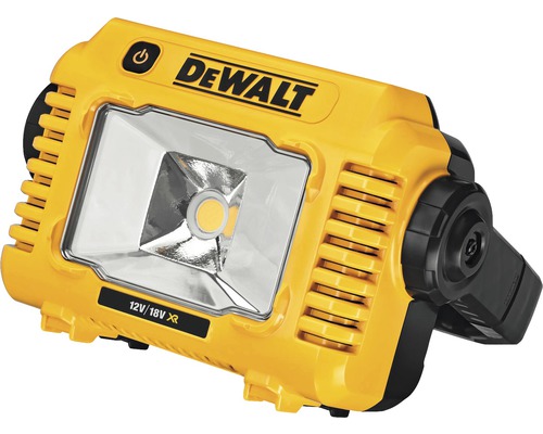 Aku pracovný reflektor DeWalt DCL077 18V, IP54, 3 stupne, bez aku a nabíjačky Logo DeWalt. LED akumulátorové pracovné svetlo s 12 V alebo 18 V XR.