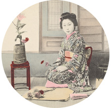 Fototapeta vliesová Japonská gejša 142,5 cm