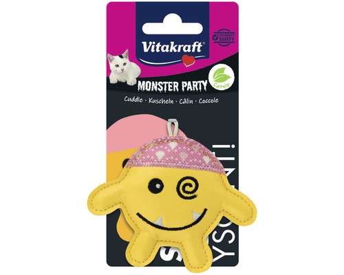Hračka pre mačky Vitakraft Monster žltá 7 cm