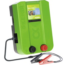 Elektrický ohradník s pripojovacím káblom a svorkami